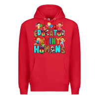 Red Educator of tiny humans Premium Hoodie - RanaPortraitStore