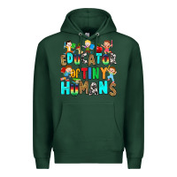 Sports Green Educator of tiny humans Premium Hoodie - RanaPortraitStore