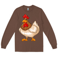 Chestnut cute chicken Long Sleeve Tee - texasbilliewilder