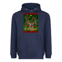 Navy oh deer car air freshener Heavyweight Hoodie - BundleAndBundleShop