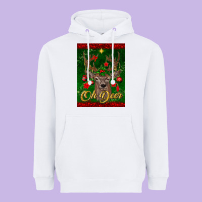 Oh Deer Car Air Freshener Heavyweight Hoodie Designed By Bundleandbundleshop