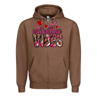 Chestnut valentine vibes olivia Zipper Hoodie - OliviaCreatesArt