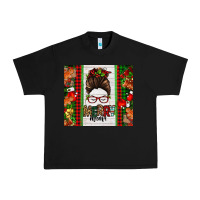 Black Christmas merry mama messy bun Urban Heavy Tee - Jasminsmagicworld