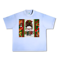 Grape Ice Christmas merry mama messy bun Urban Heavy Tee - Jasminsmagicworld