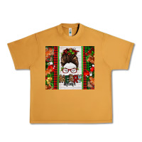 Peanut Butter Christmas merry mama messy bun Urban Heavy Tee - Jasminsmagicworld