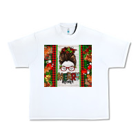 White Christmas merry mama messy bun Urban Heavy Tee - Jasminsmagicworld
