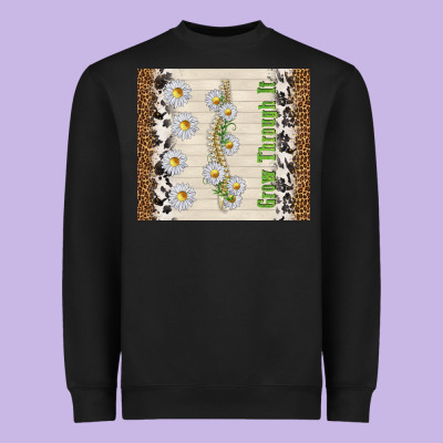Grow Through It Heavyweight Sweatshirt Designed By Tumblerdesignbyshophia