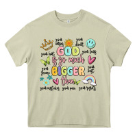 Mossy god is so much bigger than malia Heavy Core Tee - MaliasSmallBusiness