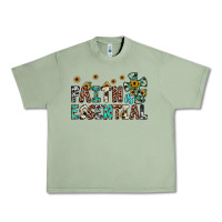 Oil Green faith is essential Urban Heavy Tee - JahusDesignShop