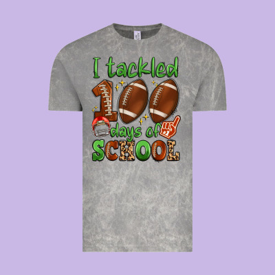 I Tackled 100 Days Of School Vintage Tee Designed By Artiststas