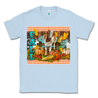Dusty Blue fall with baby goat Classic Tee - LillyAllenDesigns