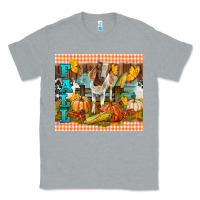 Heather Grey fall with baby goat Classic Tee - LillyAllenDesigns