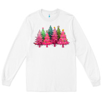 White christmas tress with lights Long Sleeve Tee - texasbilliewilder
