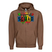 Chestnut autism support squad Zipper Hoodie - OliviaCreatesArt