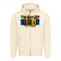 Sandshell autism support squad Zipper Hoodie - OliviaCreatesArt