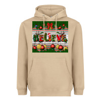 Mushroom Christmas Believe Heavyweight Hoodie - BundleAndBundleShop