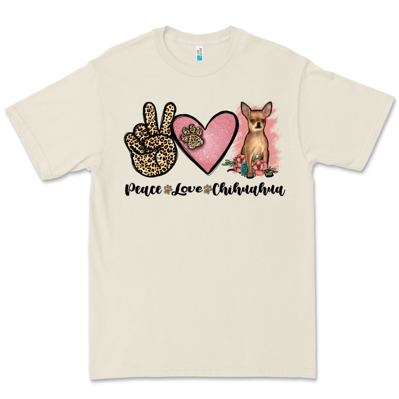 Peace Love Chihuahua Premium Tee by JahusDesignShop | Teevron