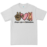Dove Grey peace love chihuahua Premium Tee - JahusDesignShop
