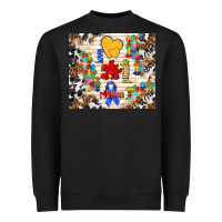 Black love puzzle ribbon Heavyweight Sweatshirt - TumblerDesignByShophia