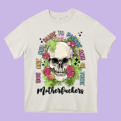Not Alive To Please Heavy Core Tee Designed By Maliassmallbusiness
