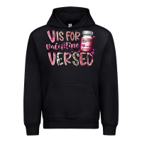 Black v is for valentine versed Urban Hoodie - RacoonDesign