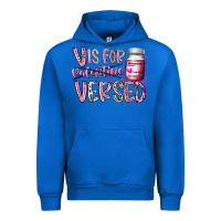 Cobalt v is for valentine versed Urban Hoodie - RacoonDesign
