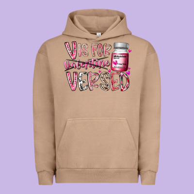 V Is For Valentine Versed Urban Hoodie Designed By Racoondesign