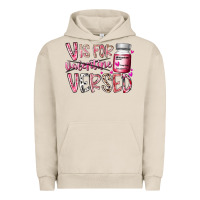 Pigment French Oak v is for valentine versed Urban Hoodie - RacoonDesign