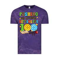 Cloud Purple pushing my teacher's buttons for 100 days Vintage Tee - Artiststas