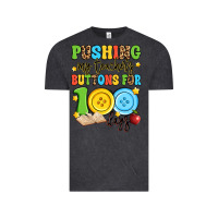 Vintage Black pushing my teacher's buttons for 100 days Vintage Tee - Artiststas