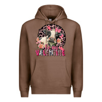 Chestnut Be my Valentine Holstein Cow Valentine's Day Premium Hoodie - FaDigitalArtStudio