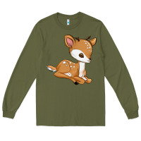 Army Green gazelle Long Sleeve Tee - texasbilliewilder