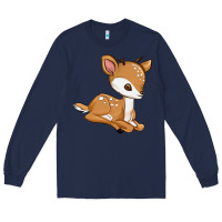Navy gazelle Long Sleeve Tee - texasbilliewilder