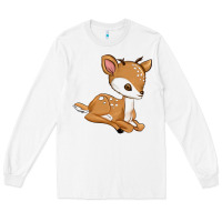 White gazelle Long Sleeve Tee - texasbilliewilder