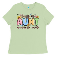 Matcha being an aunt makes my life complete Ladies Tee - MaliasSmallBusiness