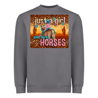 Storm just a girl who loves horses Heavyweight Sweatshirt - TumblerDesignByShophia