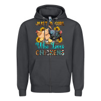 Smoke just a girl who loves chickens Zipper Hoodie - OliviaCreatesArt