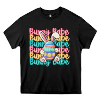 Black bunny babe Heavy Core Tee - MaliasSmallBusiness