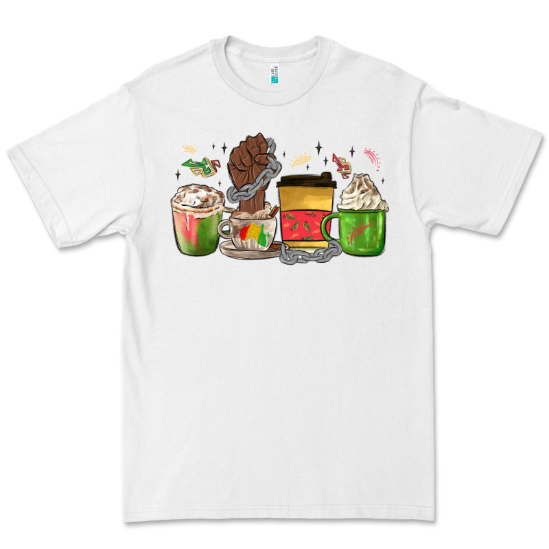 Juneteenth Coffee Cups Premium Tee by MaliasSmallBusiness | Teevron