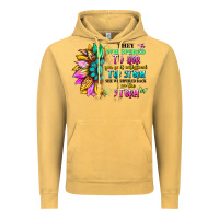 Vintage Mustard they whispered to her you can't withstand the stor Vintage Hoodie - Artiststas