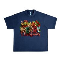 Navy merry Christmas Urban Heavy Tee - Jasminsmagicworld