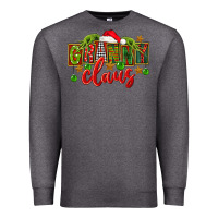 Charcoal Heather christmas granny claus Premium Sweatshirt - FaDigitalArtStudio