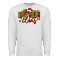 Oatmeal Heather christmas granny claus Premium Sweatshirt - FaDigitalArtStudio