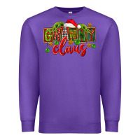 Purple christmas granny claus Premium Sweatshirt - FaDigitalArtStudio