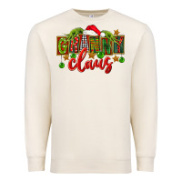 Sandshell christmas granny claus Premium Sweatshirt - FaDigitalArtStudio