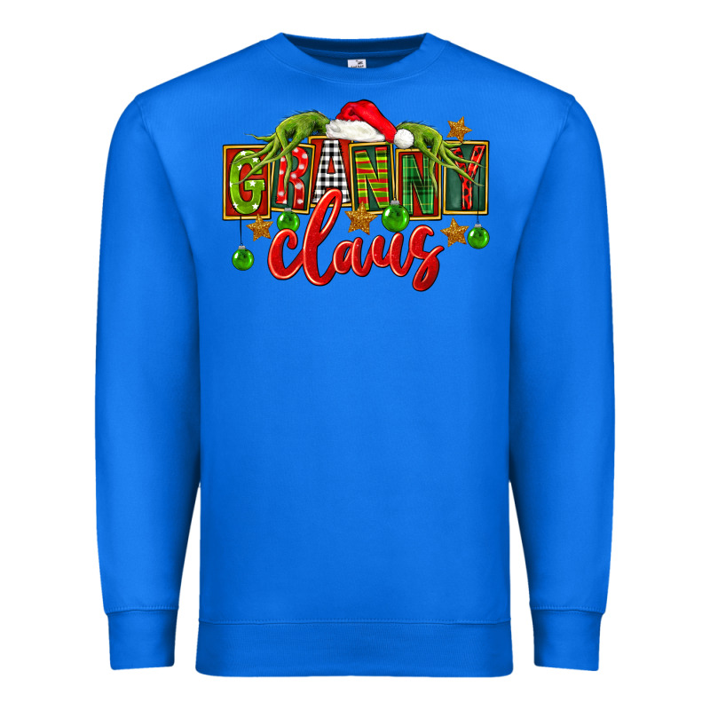 Christmas Granny Claus Premium Sweatshirt by FaDigitalArtStudio | Teevron