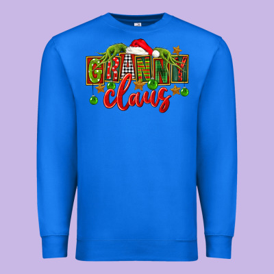 Christmas Granny Claus Premium Sweatshirt Designed By Fadigitalartstudio
