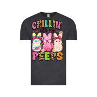 Vintage Black chillin' with my peeps Vintage Tee - Artiststas