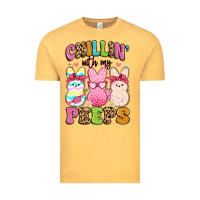 Vintage Mustard chillin' with my peeps Vintage Tee - Artiststas