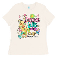 Bone easter jesus fills my cup Ladies Tee - MaliasSmallBusiness